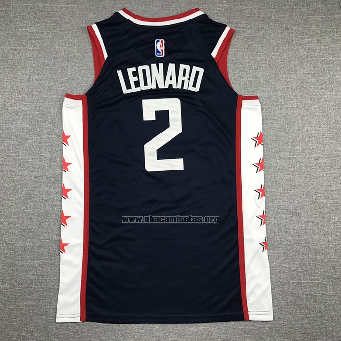 Camiseta Los Angeles Clippers Kawhi Leonard NO 2 Ciudad 2018-19 Negro